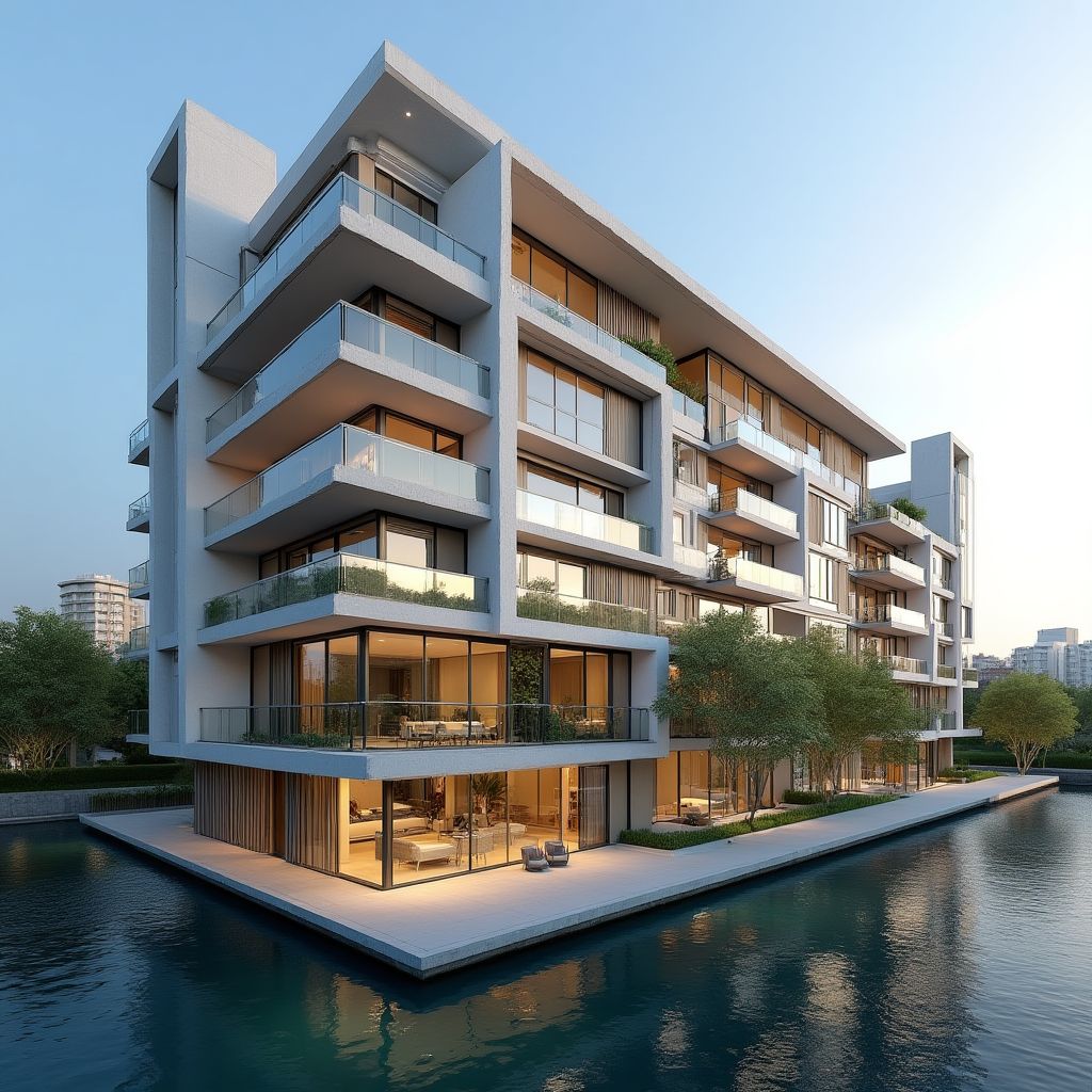 Desarrollo inmobiliario de lujo en Puerto Madero.